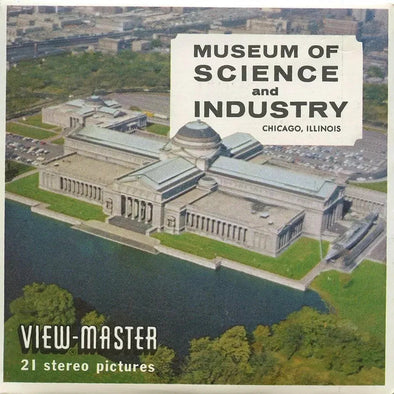 Museum of Science and Industry, Chicago - View-Master 3 Reel Packet - vintage - (A552-S5) Packet 3Dstereo.com 