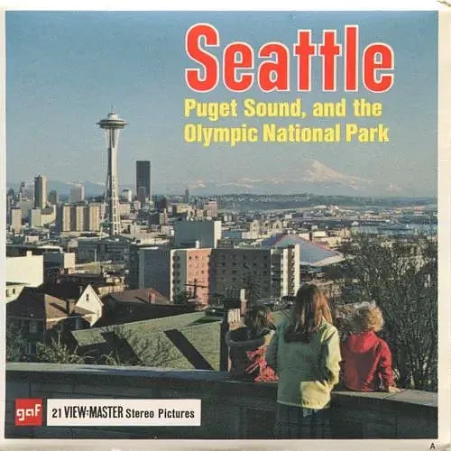 Seattle - View-Master 3 Reel Packet - 1960s - vintage - (A275-G1A) Packet 3dstereo 