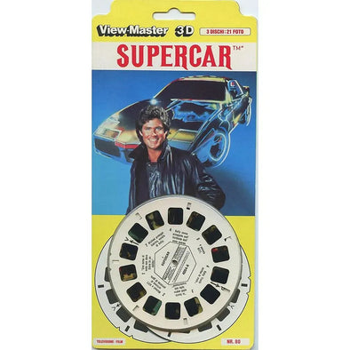 Supercar - View-Master 3 Reel Set on Card - 1982 - vintage - (4054-I) VBP 3dstereo 