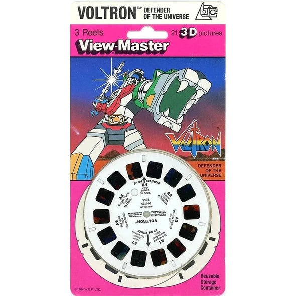 Voltron Defender of the Universe - View-Master 3 Reel Set on Card - NEW - (1055) VBP 3dstereo 