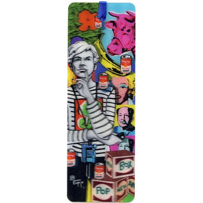 ANDY WARHOL - 3D Lenticular Bookmark - NEW