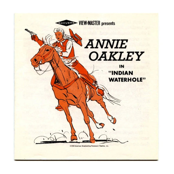 Annie Oakley in Indian Waterhole - View-Master 3 Reel Packet - 1960s - vintage (ECO-B470-S6A) 3dstereo 