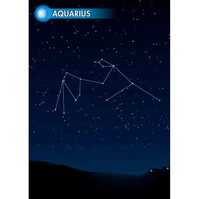 AQUARIUS - Zodiac Sign - 3D Action Lenticular Postcard Greeting Card - NEW Postcard 3dstereo 