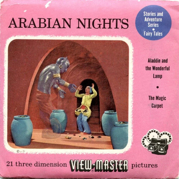 Arabian Nights - View-Master 3 Reel Packet - 1950s - Vintage - (ECO-ARA-NI-S3)