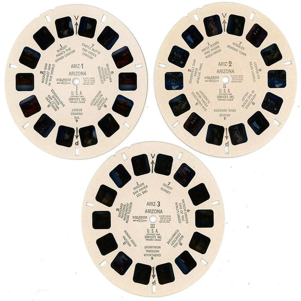 Arizona - View-Master 3 Reel Packet - 1950s Views - Vintage - (PKT-ARIZ-S2) Packet 3dstereo 