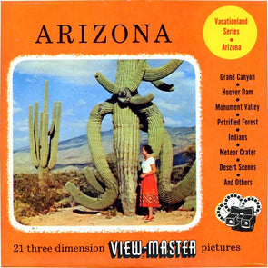 Arizona - View-Master 3 Reel Packet - 1950s views - vintage - (PKT-AZ123-S3) Packet 3dstereo 