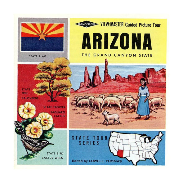 Arizona - View-Master 3 Reel Packet - 1960s Views - Vintage - (PKT-A360-S6A)