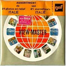 Assortment ITALY - Generic - View-Master - Vintage - 3 Reel Packet - 1950s views - GEN 3Dstereo 