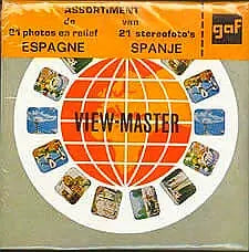 Assortment SPAIN - View-Master - Vintage - 3 Reel Packet - 1950s views - GEN 3Dstereo 