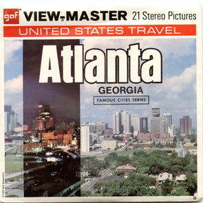 Atlanta - Georgia - View-Master 3 Reel Packet - 1970s views - vintage - ( PKT- A916-G3 )