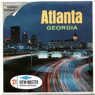 Atlanta - View-Master 3 Reel Packet - 1960s Views - Vintage - (ECO-A916-S6A) Packet 3dstereo 