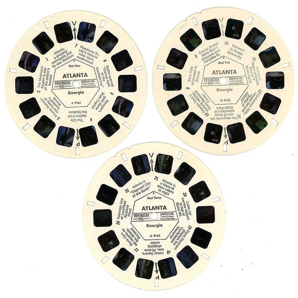 Atlanta - View-Master 3 Reel Packet - 1960s Views - Vintage - (PKT-A916-S6A) Packet 3dstereo 