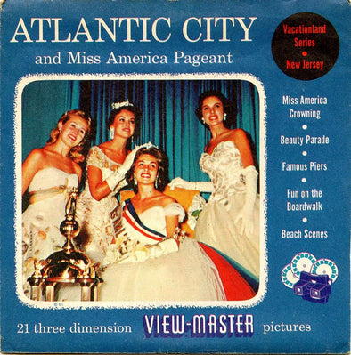 Atlantic City - View-Master - 3 Reel Packet - 1950s views - Vintage - (PKT-ATLA-S3) Packet 3dstereo 
