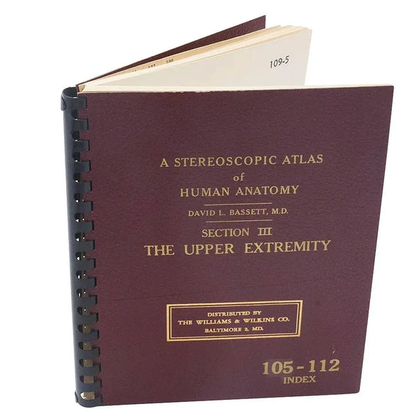 Atlas of the Human Anatomy - The Upper Extremity - by bassett - vintage - 1955 3dstereo 