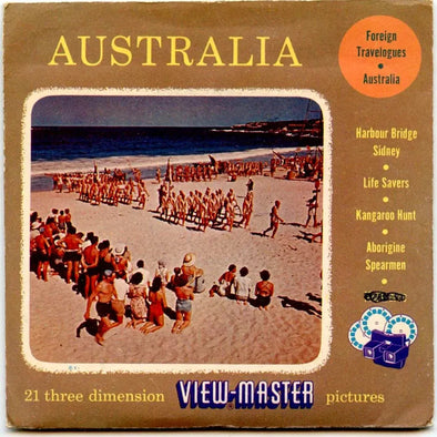 Australia - View-Master- Vintage - 3 Reel Packet - 1950s views ( PKT- AUST-S3mint ) Packet 3dstereo 