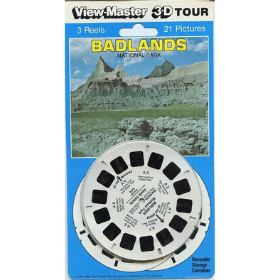 Badlands National Park - View-Master 3 Reels Set on Card - NEW