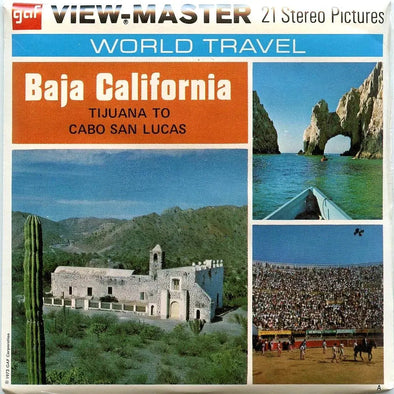 Baja California - View-Master 3 Reel Packet - 1970s - views - vintage - (PKT-F018-G3mint) Packet 3dstereo 