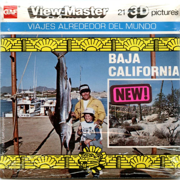 Baja California - View-Master - Vintage -3 Reel Packet - 1970s views ( PKT-L35S-G5mint ) Packet 3dstereo 