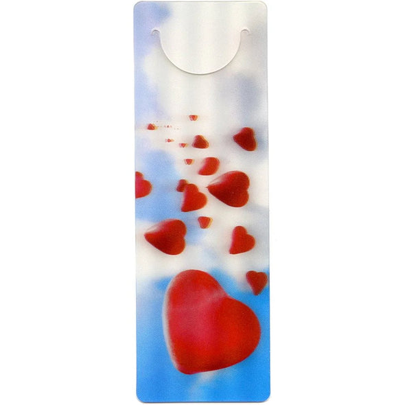 BALLOON HEARTS - 3D Clip-On Lenticular Bookmark - NEW Bookmarks 3Dstereo 