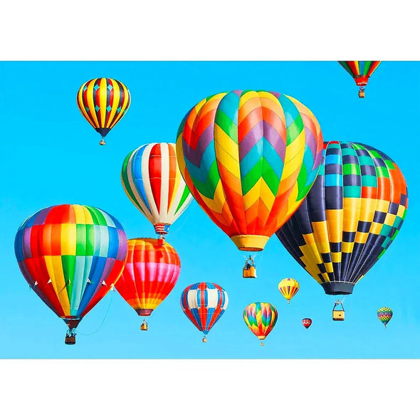 Balloon morning ascension - 3D Action Lenticular Postcard Greeting Card - NEW Postcard 3dstereo 