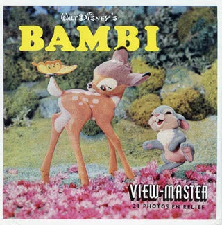 BAMBI - clay figures - View-Master - Vintage - 3 Reel Packet - 1950s views - B400 3Dstereo 