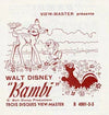 BAMBI - clay figures - View-Master - Vintage - 3 Reel Packet - 1950s views - B400 3Dstereo 