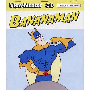 Bananaman - View-Master 3 Reel Set on Card - vintage - (D239) VBP 3dstereo 
