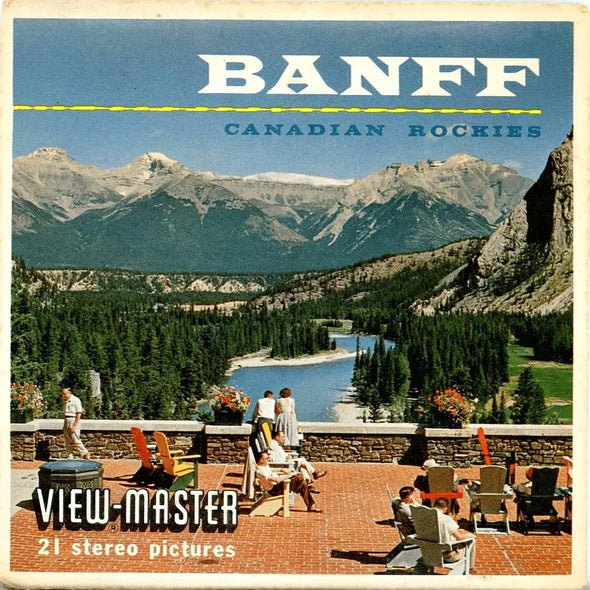 Banff Canadian Rockies - View-Master - Vintage - 3 Reel Packet - 1960s view - A004 Packet 3dstereo 