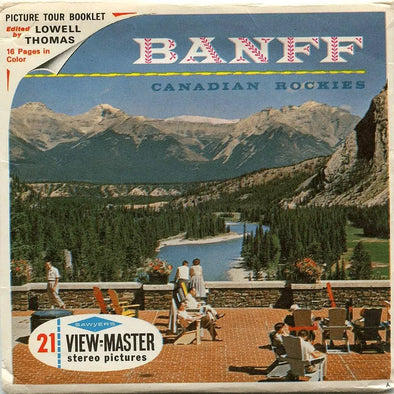 Banff - Canadian Rockies View-Master - Vintage - 3 Reel Packet -1960s views A004 Packet 3dstereo 