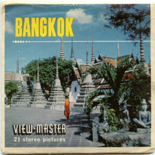 Bangkok - View-Master 3 Reel Packet - 1960s views - vintage (ECO-B246-S5) Packet 3dstereo 