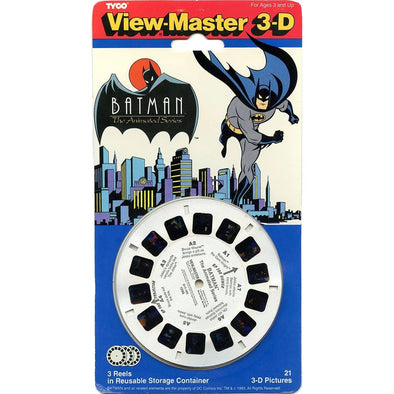 Batman - Animated Series - View-Master 3 Reel Set on Card - NEW - (VBP-1086)