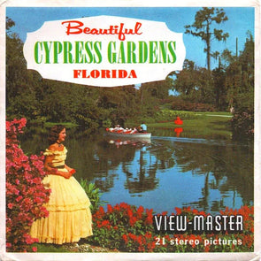 Beautiful Cypress Gardens - View-Master 3 Reel Packet 1960s views - vintage - (PKT-A961-S5) Packet 3dstereo 