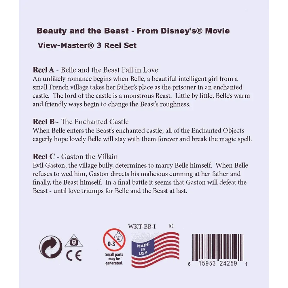 Beauty and the Beast - View-Master 3 Reel Set - NEW –