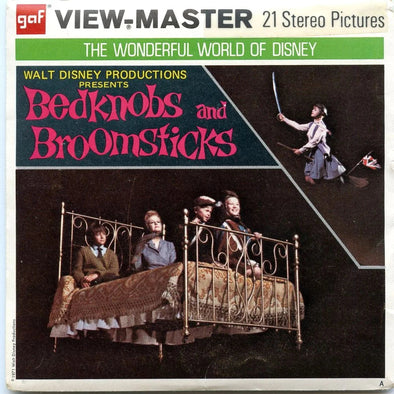 Bedknobs and Broomsticks - View-Master 3 Reel Packet - Vintage - 1970s- (ECO-B366-G3A)