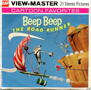 Beep Beep The Road Runner - View-Master 3 Reel Packet - vintage - (ECO-B538-G3A) Packet 3Dstereo 