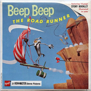 Beep Beep, The Road Runner - Vintage Classic View-Master(R) 3 Reel Packet - 1960s Packet 3dstereo 