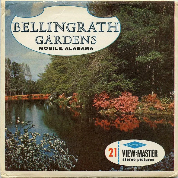 Bellingrath Gardens- Mobile, Alabama - View-Master 3 Reel Packet - 1960s views - vintage - (ECO-A930-S6) Packet 3dstereo 