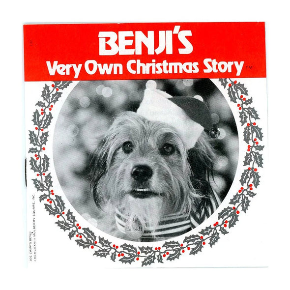 Benji's Very Own Christmas Story - View-Master 3 Reel Packet - 1970s - Vintage - (PKT-J51-G6nk) Packet 3Dstereo 