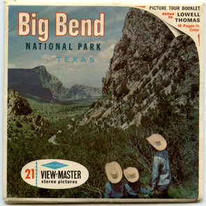 Big Bend - View-Master 3 Reel Packet - 1960s views - vintage - ( ECO-A419-S6)