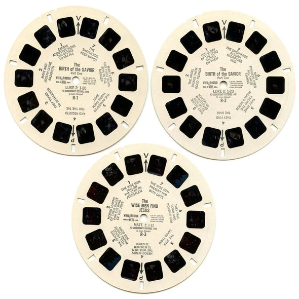 Birth of Jesus - View-Master 3 Reel Packet - 1950s - Vintage - (PKT-B875-S4) Packet 3dstereo 
