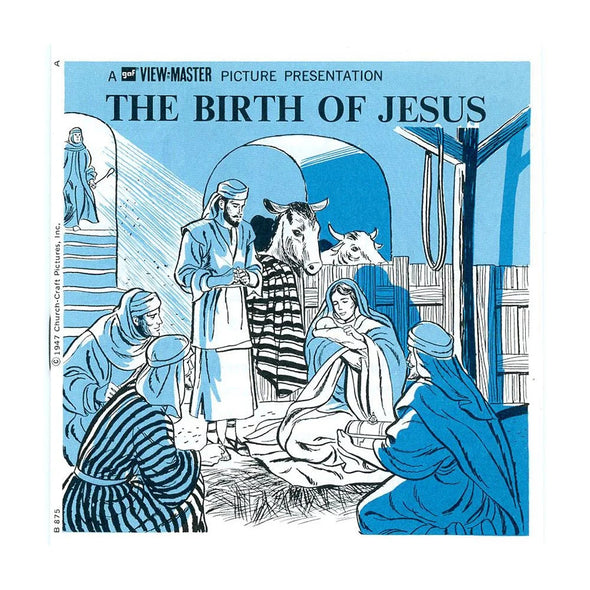 Birth of Jesus - View-Master 3 Reel Packet - 1970s - Vintage - (ECO-B875-G3A) Packet 3Dstereo 