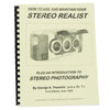 Stereo Realist, by Themelis - NEW - 1999 Instructions 3dstereo 