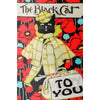 Black Cat Happy Birthday To You - 3D Action Lenticular Postcard Greeting Card- NEW Postcard 3dstereo 