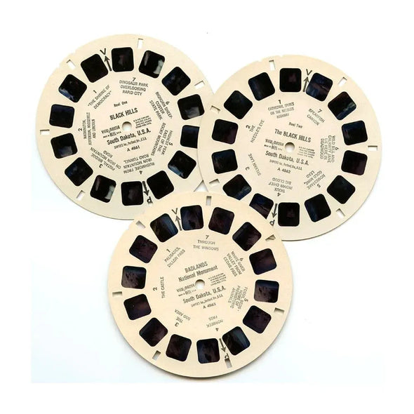 Black Hills and Badlands National Monument - View-Master 3 Reel Packet - 1950s views - vintage - (ECO-A486-S4v2) Packet 3Dstereo 