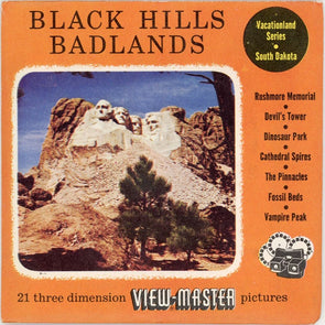 8 ANDREW - Black Hills and Badlands - View-Master 3 Reel Packet - vintage - 203-A,203-B,204 Packet 3dstereo 