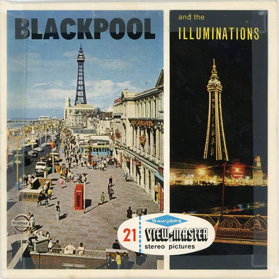 Blackpool and the Illuminations, England - View-Master - Vintage- 3 Reel Packet - 1960s views - (ECO-C289e-BS6) Packet 3dstereo 