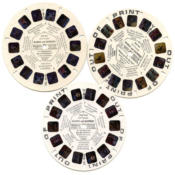 Blondie and Dagwood - View-Master 3 Reel Packet - 1960s - vintage (ECO-B537-S6A) 3dstereo 