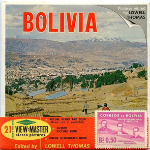Bolivia - Coin & Stamp - View-Master - Vintage - 3 Reel Packet - 1960s views - (PKT-B082-S6sc) Packet 3Dstereo 