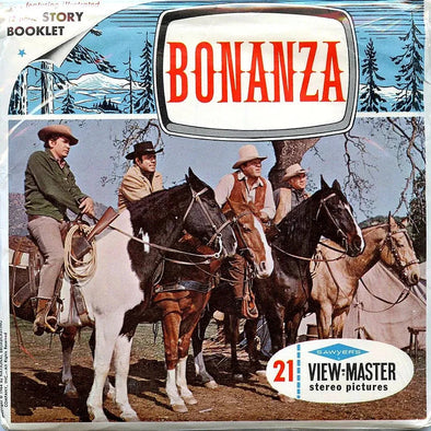 Bonanza - View Master 3 Reel Packet - 1960s - vintage - (PKT-B471-S6m)