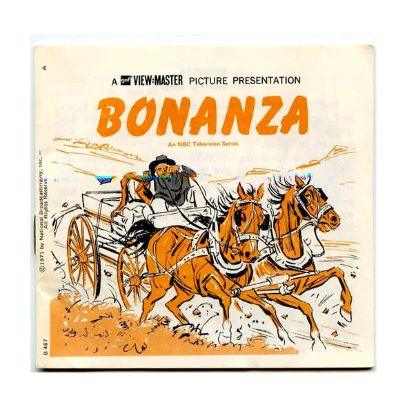 Bonanza - View-Master 3 Reel Packet - 1970s - vintage - (ECO-B487-G3A) 3Dstereo 